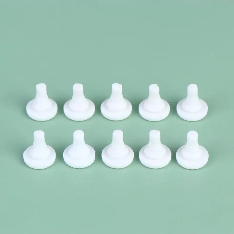 (.) 10Pcs Elevator Hall Door Anti-collision Nails Beans/Rubber Pads/Shock Absorption Beans Opening 7MM Thick 2.5MM
