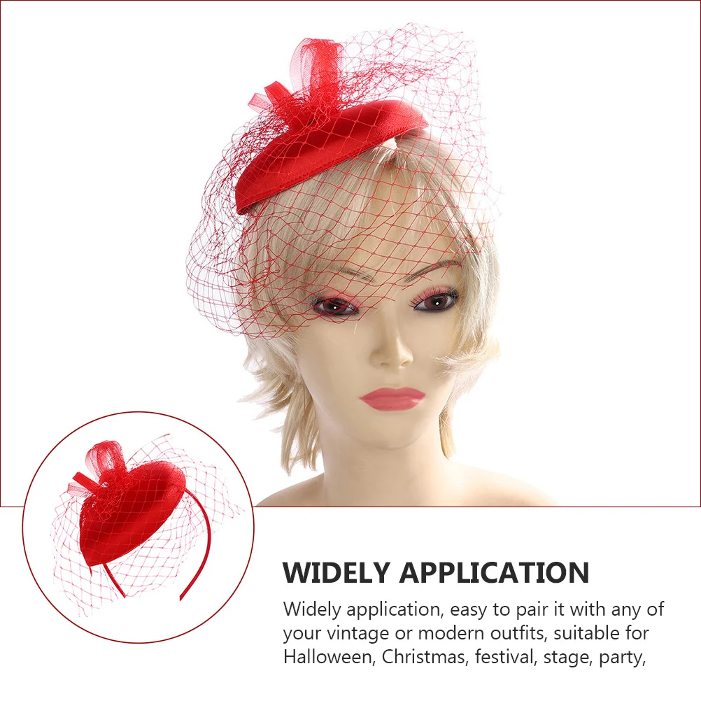

Mesh Fashion Hair Band Headdress Wedding Tea Party Proms Banquet Bridal Fascinator Hat Vintage Party Headwear Costume Accessory