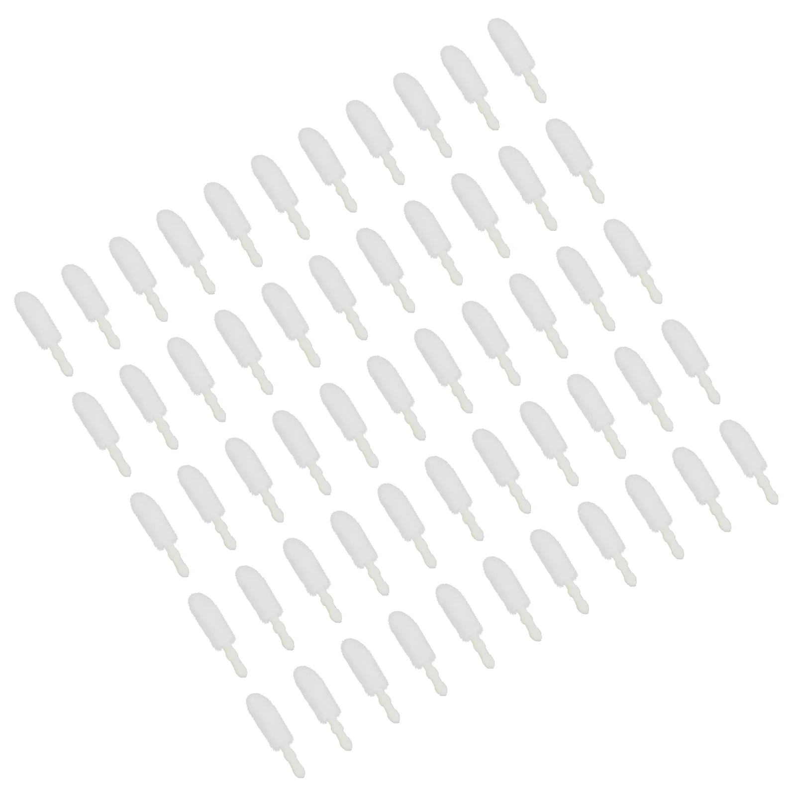 300 Pcs Cosmetics Lip Brush Replacement Head Travel Disposable Makeup Applicator Lipstick Flocking Heads