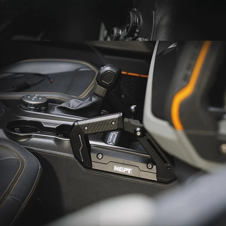 For Ford Bronco Carbon Fiber Central Control Mechanical Handle Bronco Off-Road Interior Conversion Accessories