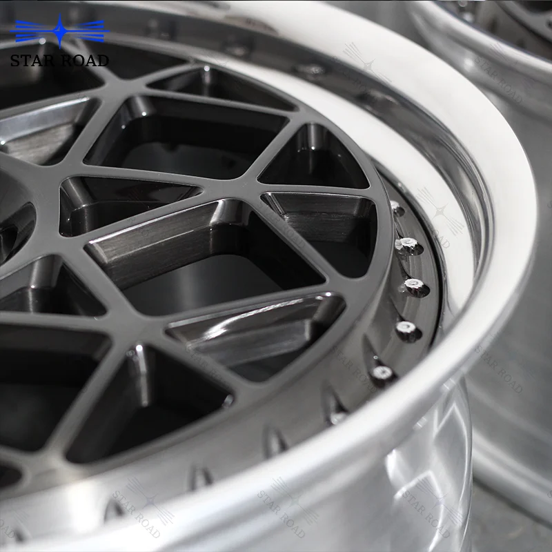 RCSR New 2-piece Aluminum Alloy Forged Rim Custom Deep Dish Concave Passenger Car Wheel 5x120 5x112 18 19 20 Inch Luxury Wheel