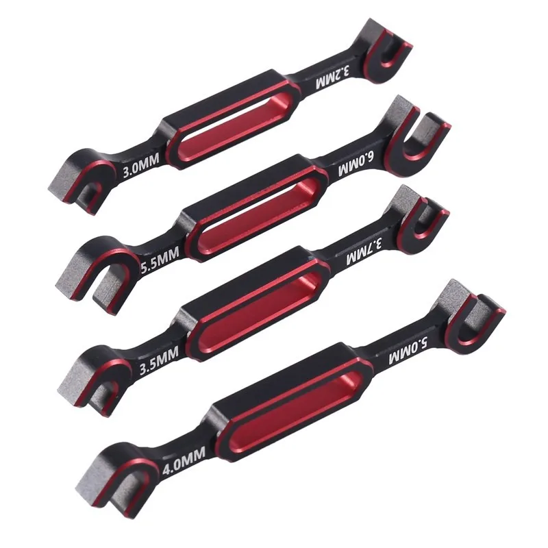 

4Pcs Wrench 3/3.2/3.5/3.7/4/5/5.5/6Mm Turnbuckle Nut Ball End Joint Remover Universal Tool For RC Car Drone Boat