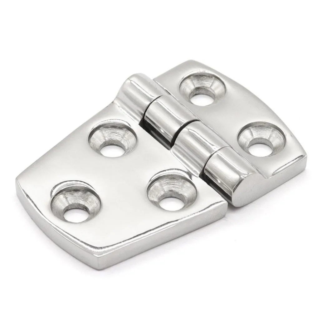 

316 stainless steel thickened trapezoidal five hole hinge folding buffer hinge cabinet door fixed hinge for household use