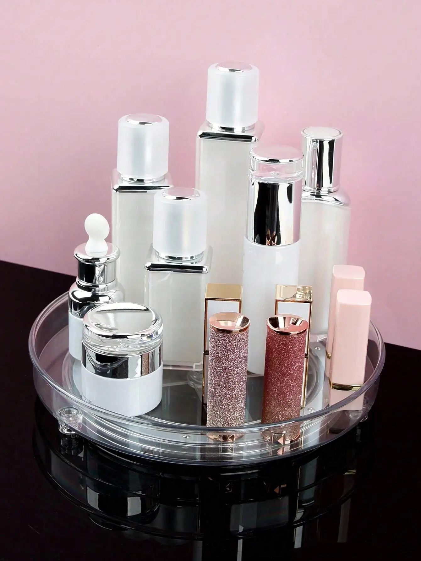 

Rotatable Clear Makeup Organizer