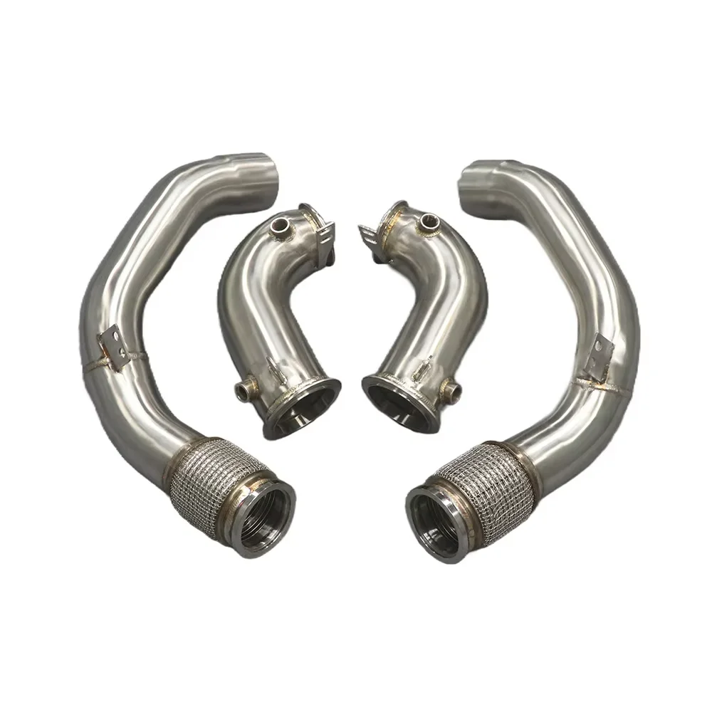 

For bmw M5 F90 4.4T Exhaust Straight Header Downpipe S63B44B 2018-2021 304 Stainless Steel Exhaust Downpipe