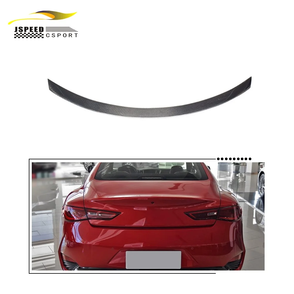 

Suitable for 2017-19 Infiniti Q60 M4 carbon fiber high-kick duckbill carbon fiber trunk spoiler wing