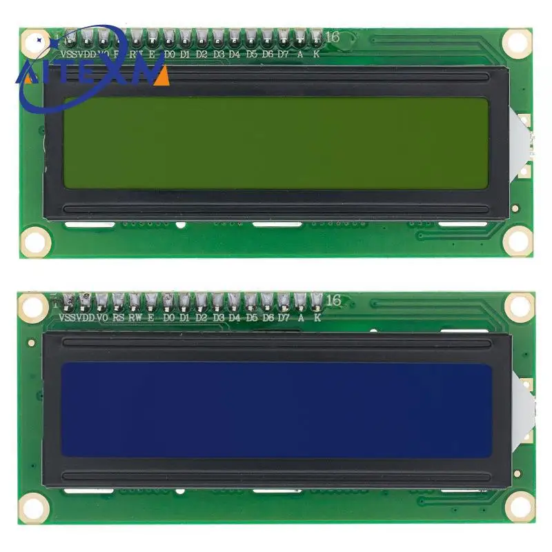LCD1602  Display Module I2C Blue Green Screen 5V PCF8574 IIC Adapter Llate for Arduino YANXD