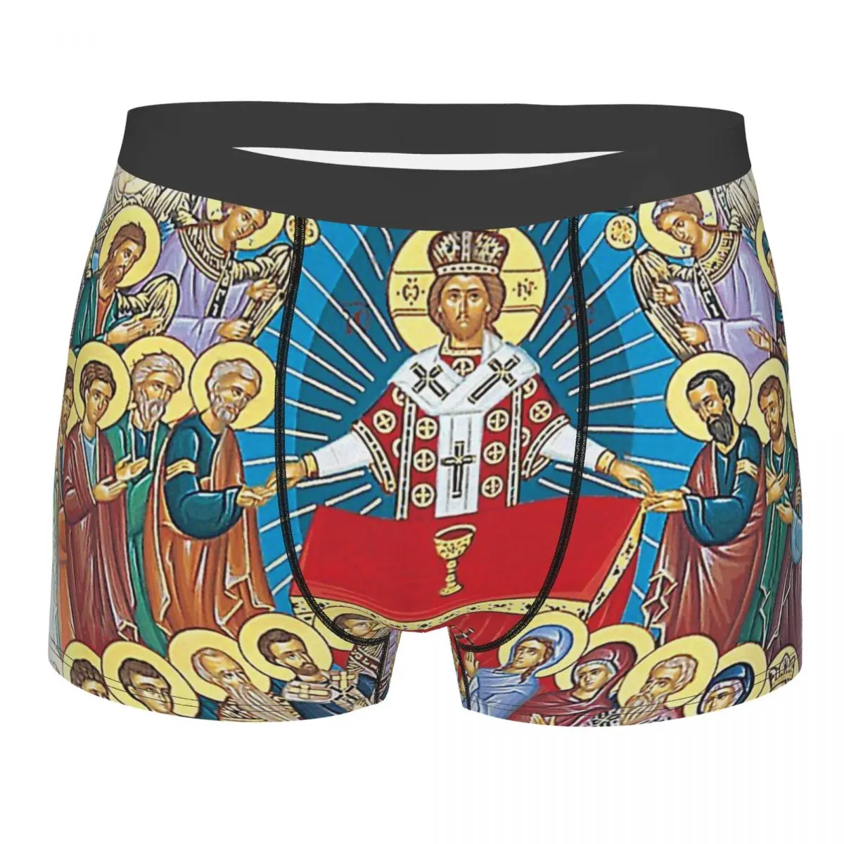 Divine Liturgy Ethiopian Cross Art Ethiopia Underpants Cotton Panties Man Underwear Comfortable Shorts Boxer Briefs