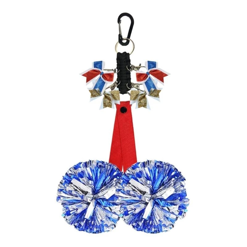 

Cheer Bows Holder Strap Cheerleading Accessories for Cheerleading Cheer Bows, Plastic Pom Holder for Teen Girls Sports