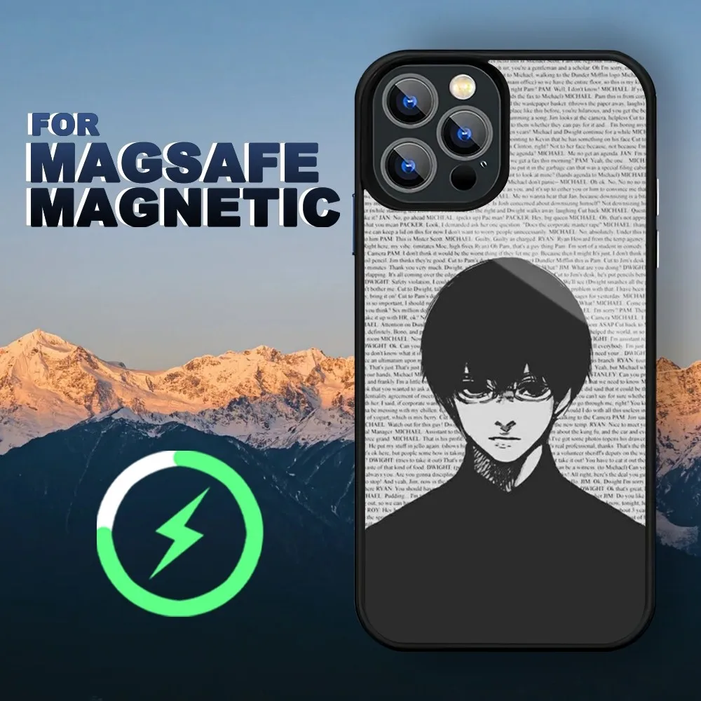 Anime Tokyo ghoul kaneki ken Phone Case iPhone 15 14 11 12 13 Pro Max Plus Magnetic Wireless Charge Cases Cover