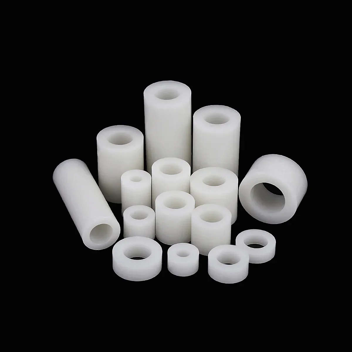 M2.5m3m4m5m7 Nylon Straight Spacing Column Plastic Insulated Screw Shaft Sleeve Thickened Pad Isolation Lamp Column