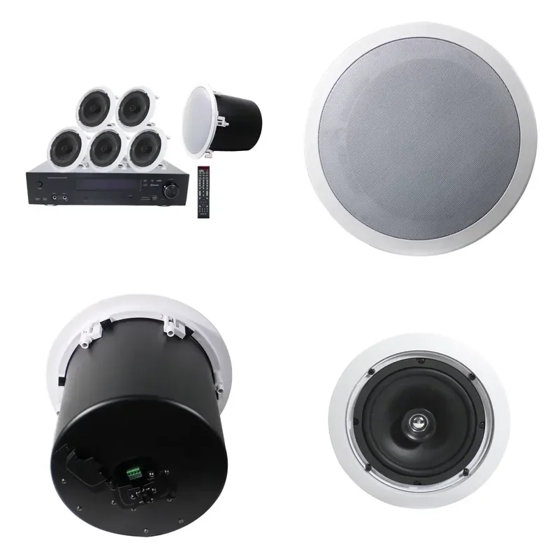 Home Surround Sound System 500W Blue Tooth Power Amplifier With Usb,sd Card And Remote Control,packed With Ceiling Speakers