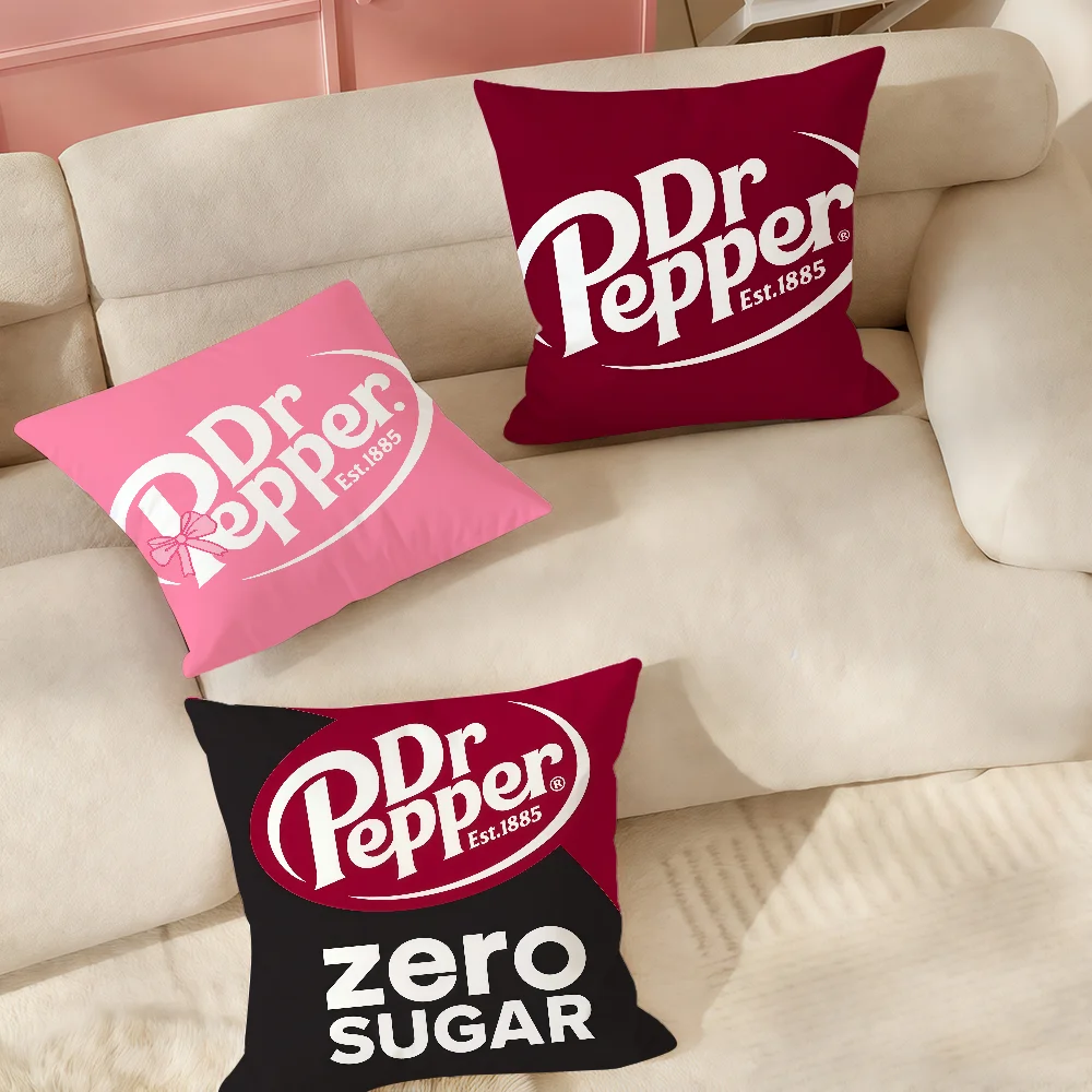 Fashion Print D-Dr. P-pepper Pillow Case Suitable For Bedrooms Living Rooms Cars Home Decoration