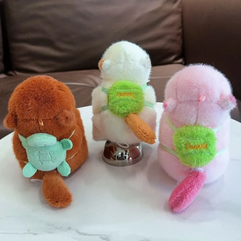 Capybara Rodent Slap Bracelet Series Wagging Tail Rotatable Plush Doll Slap Bracelet Soft Simulation Capybara Plush Wrist Band