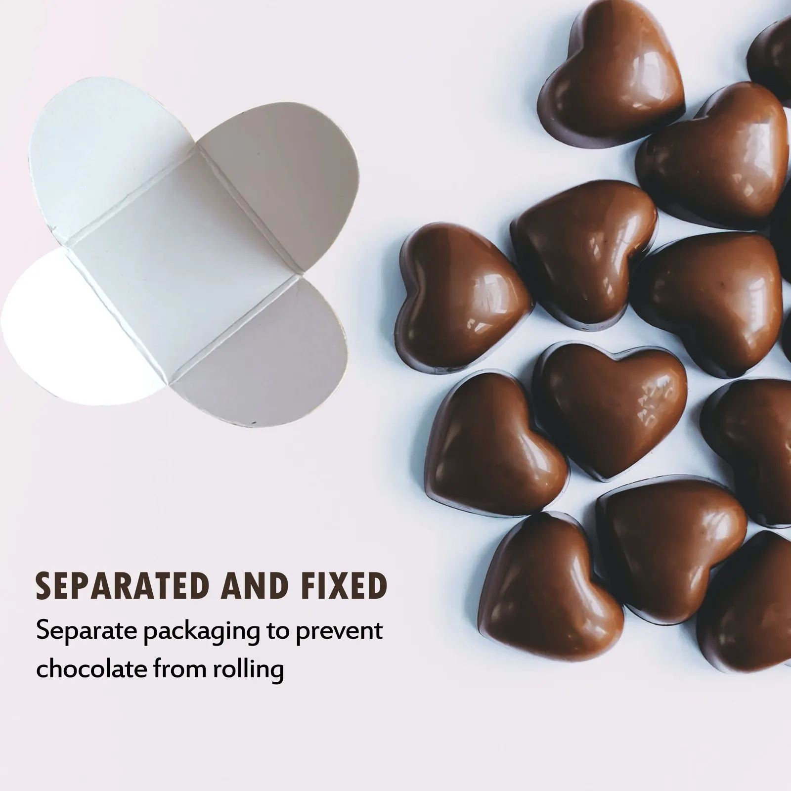 Sturdy Chocolate Truffle Wrapper Tray Environmentally Safe Paper Material Compact Design Easy Storage Transport Ideal for Candy