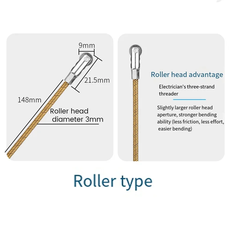 Y17A 15M Universal Wire Lead Threading Device Tool Electrical Cable Running Puller Electrician Threading Device Easy Install