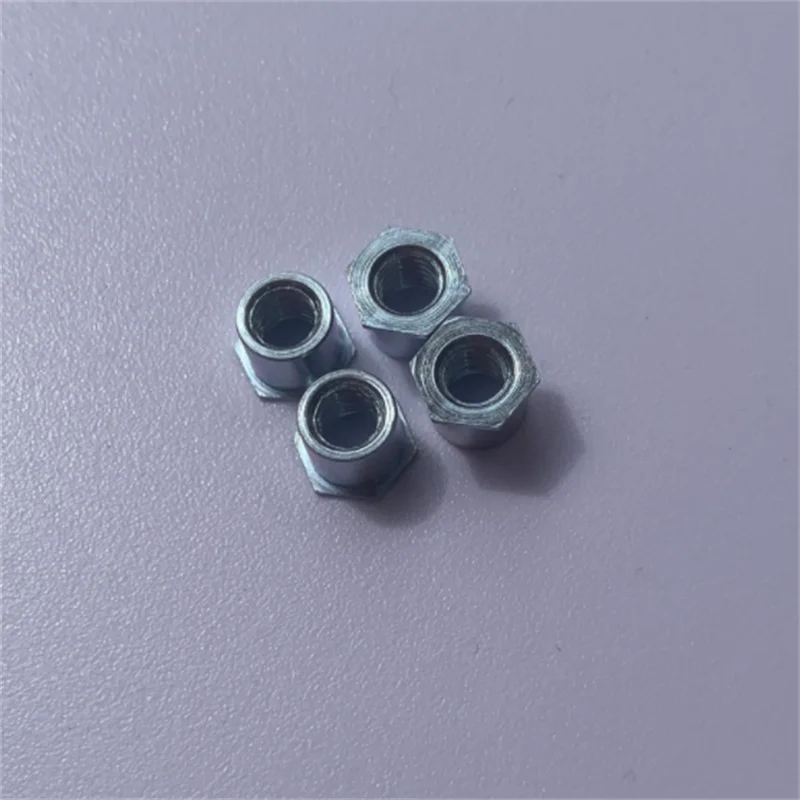 SO-M2.5 Press-fit Standoff Hex Rivet Nut Thru-hole Spacer Threaded Self Clinching Feigned Crimped Sheet Metal Panel Carbon Steel