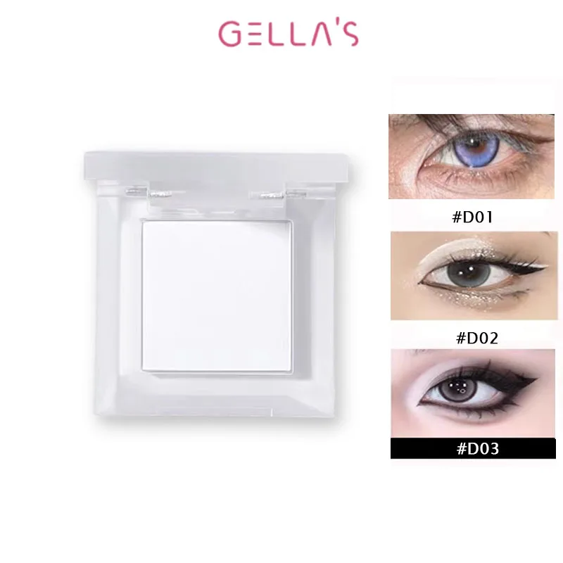 

Gellas Pure White Монохромные тени для век Лежачий шелкопряд Осветляющая матовая глянцевая пудра D02 Официальные оригинальные товары