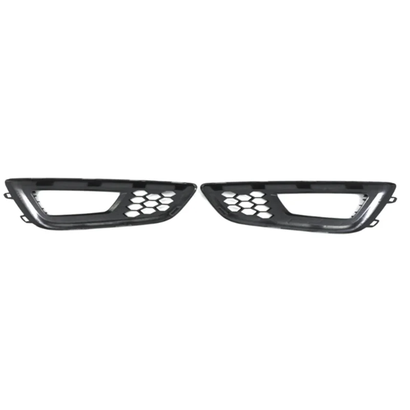 1Pair Front Bumper Fog Light Cover Fog Light Bezel Trim Fog Lamp Grille for Ford Focus 2015-2017 15A299-AA 15A298-AA