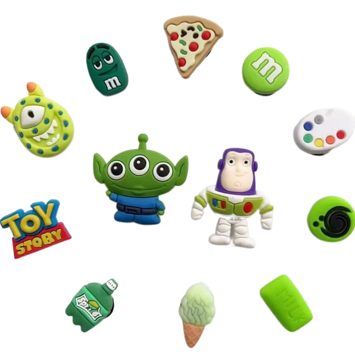 12pcs Disney Toy Story Shoe Charms Cute Shoe Decoration Charms for Teens Kids Adults, Shoe Accessories Party Favors