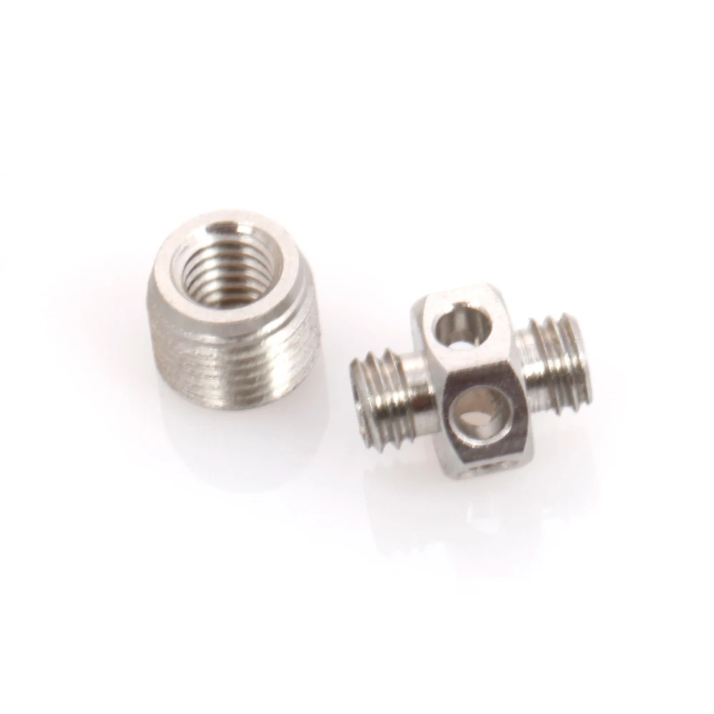 Stainless Steel  CNC 10M6A Connection Adapter For OMG V2S Extruders