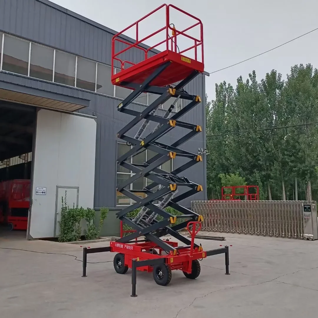 China Mobile Self-propelled Aerial Scissor Lift Platform Heavy Duty 4m Scissors Lift Picking Machine Scissor Lifting Platform