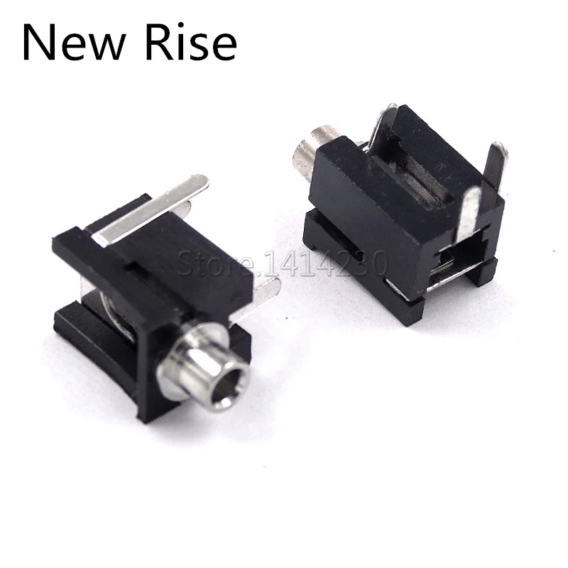 10PCS PJ-202 2.5mm Mono Channel Female Audio Connector 3 Pins Headphone Jack Socket