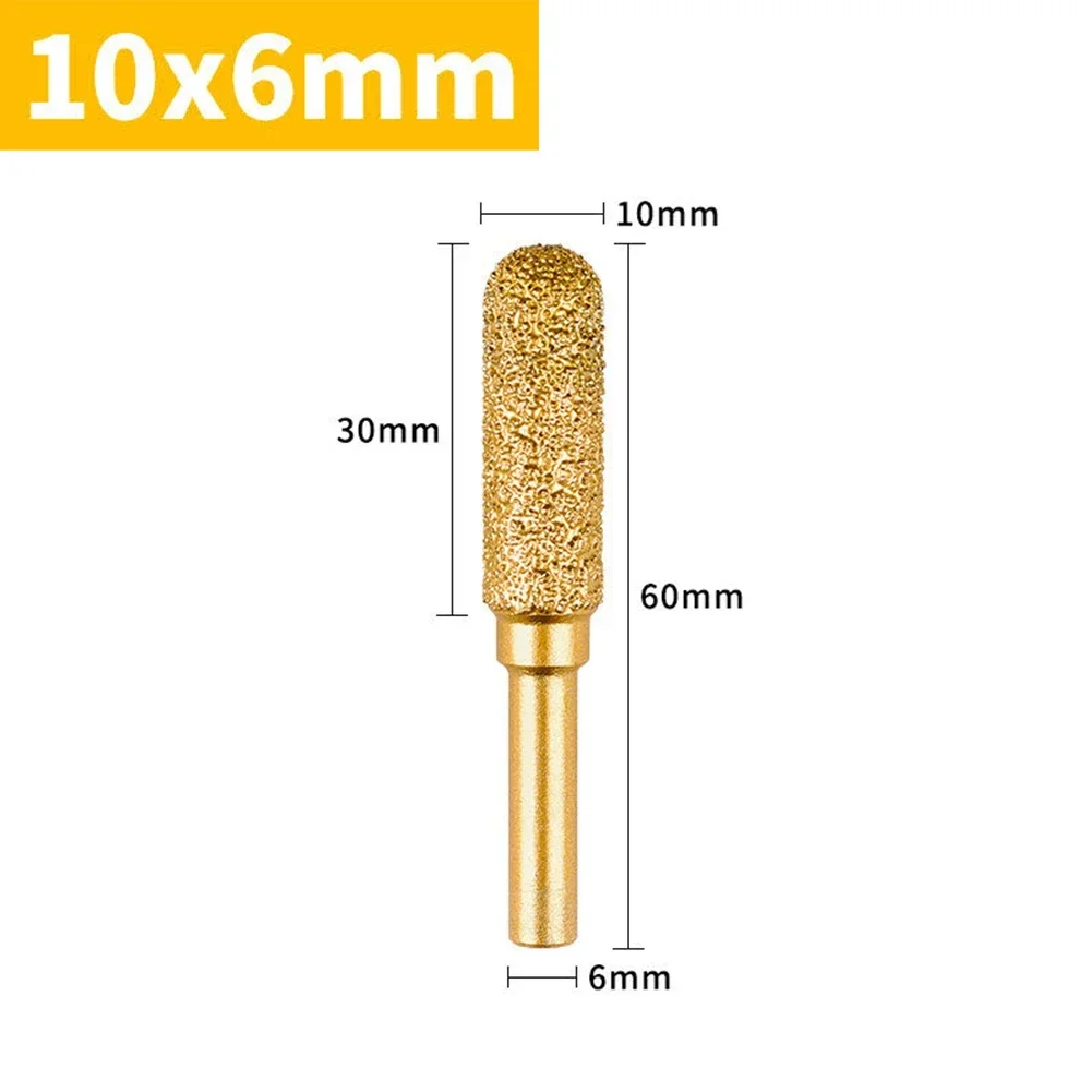 High Quality Brand New Durable Exquisite Grinding Head Power Tools Gold 1pc 8-25mm Burr Tools Drill Grinding Head