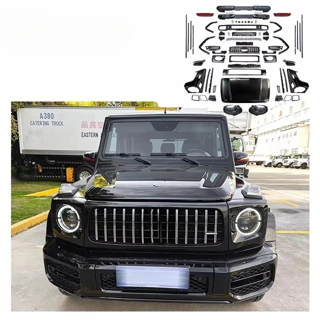 

For Benz W463 G Class Upgrade New G63 G65 Body Kit Front Bumper Rear Bumper Fender Hood Headlight Tail Light