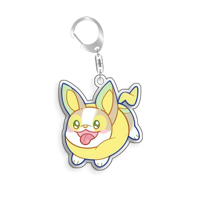 For Pokemon Elf Qikchu Shaymin Mareep Eevee Togepi Acrylic Selfmade Original Cute Cartoon Anime Keychain Pendant Toy Gift 5cm
