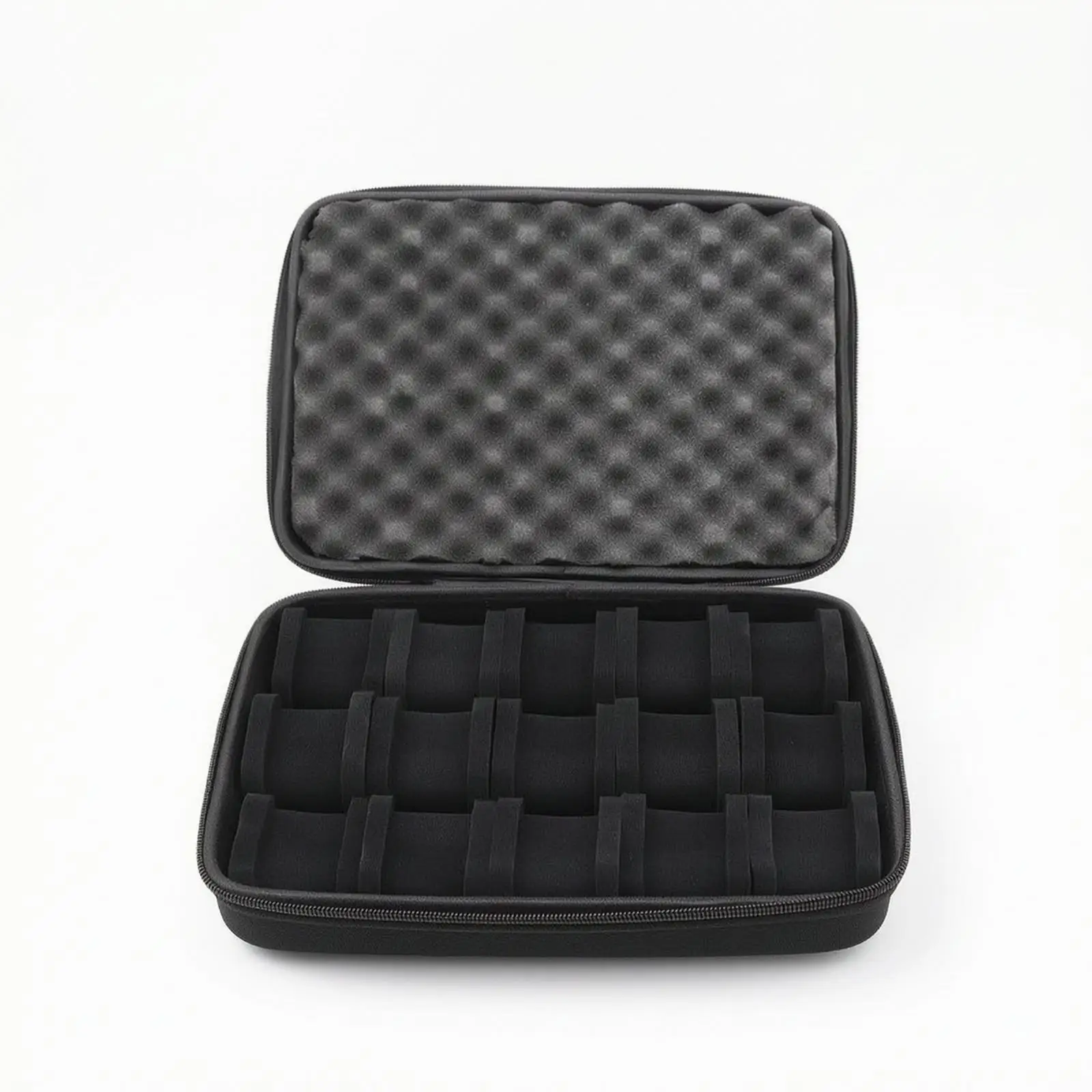 15 Slot Watch Case for Men with Soft Foam Lining and Durable Shell for Safe Storage and Transport of Watches