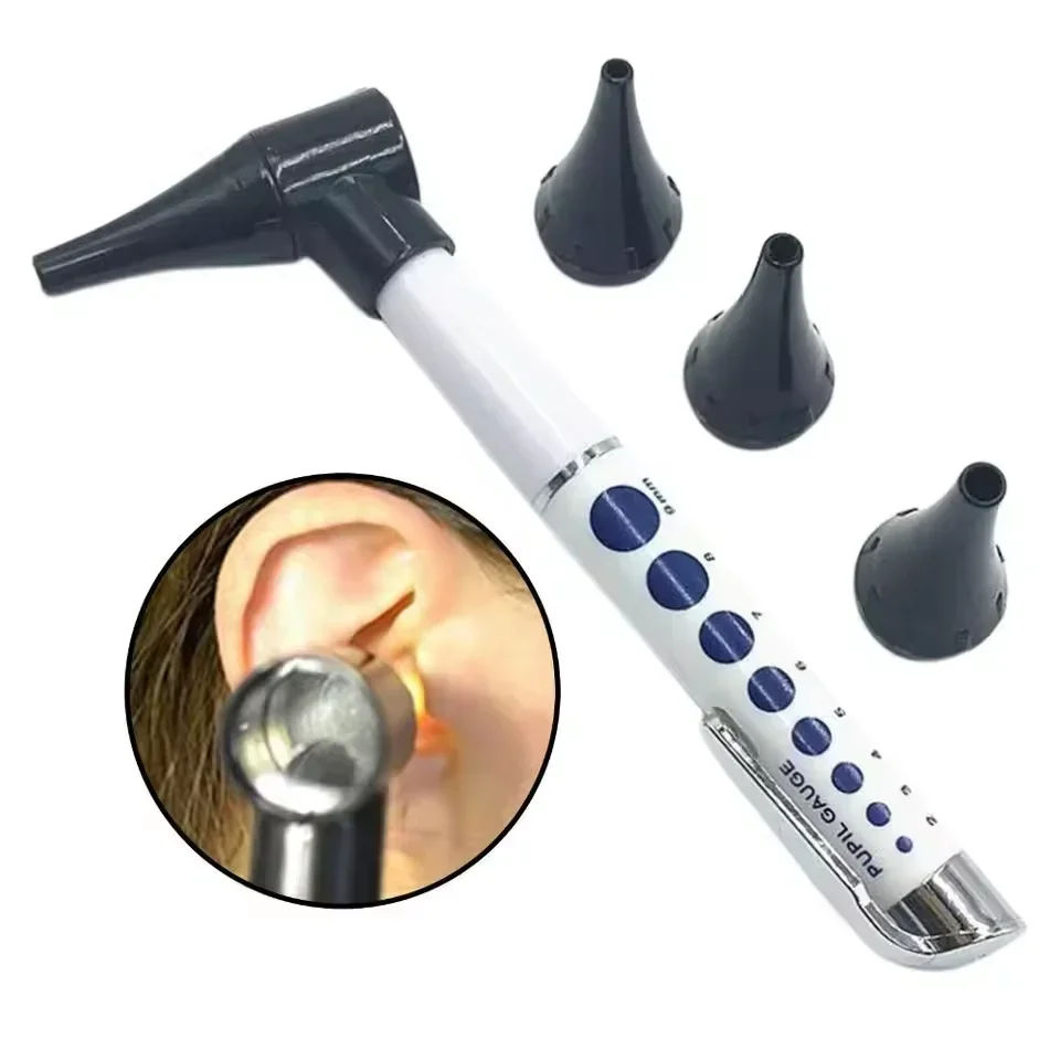Mini Diagnostic Otoscope LED Light Compact Portable Ear Inspection Instrument with Ear Cleaner Set for Home Use Tool  Ear Health