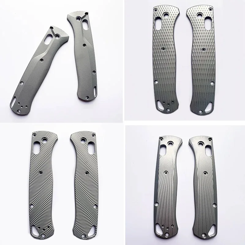 

2024 NEW Custom Titanium Made Knife Handle Scales For Genuine Benchmade Bugout 535 Knives Grip DIY Making Accessories Part Patch