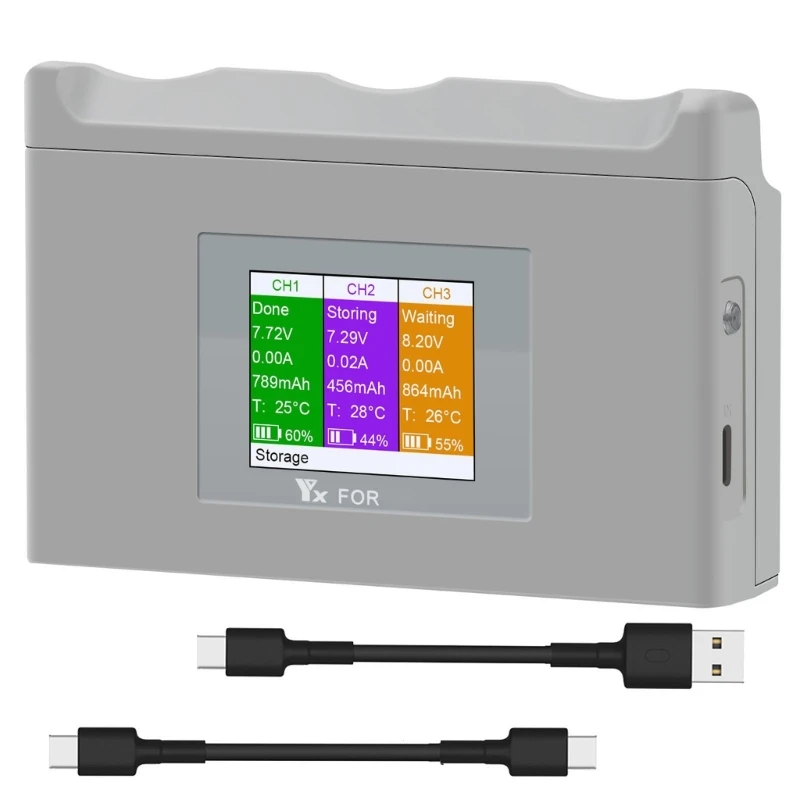 

3Way Charging Hub For DJI Neo Drones Batteries Portable Charging Station Featuring LCD Display And Quick Charging Modes