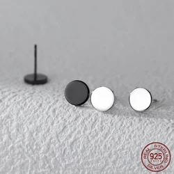 La Monada Womens Earrings Silver 925 Round Small 925 Silver Earrings For Women Minimalist Cute Design Silver Stud Earrings Girls
