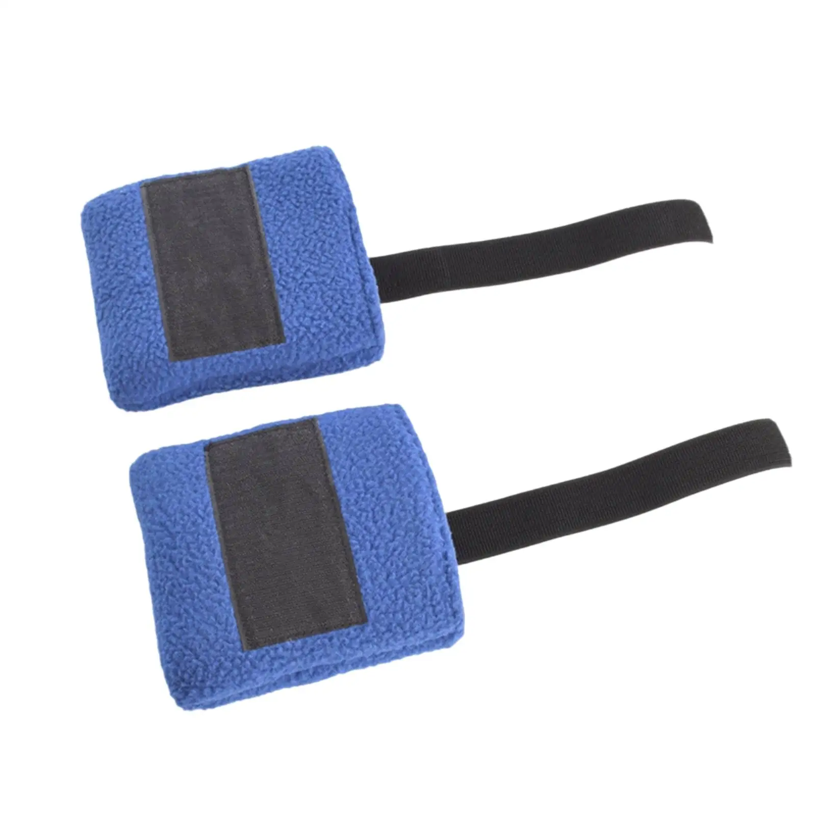 Cushioned Footrest Cover Soft Fleece Pad for Legs Royal Blue Sponge Padding with Strap for Foot Support Daily Use