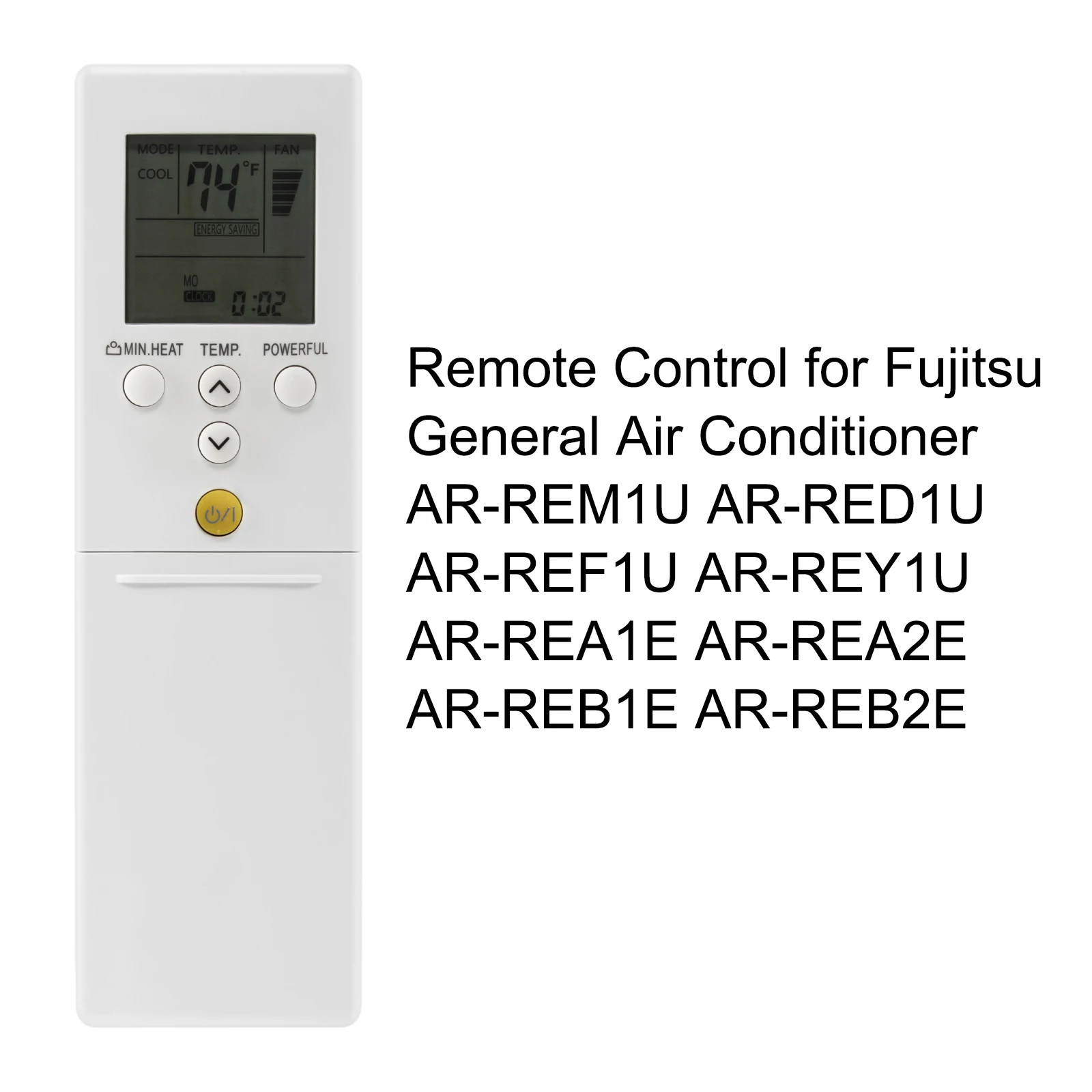 Remote Control for Fujitsu General A/C AR-REM1U AR-RED1U AR-REF1U AR-REY1U AR-REA1E AR-REA2E AR-REB1E AR-REB2E Air Conditioner