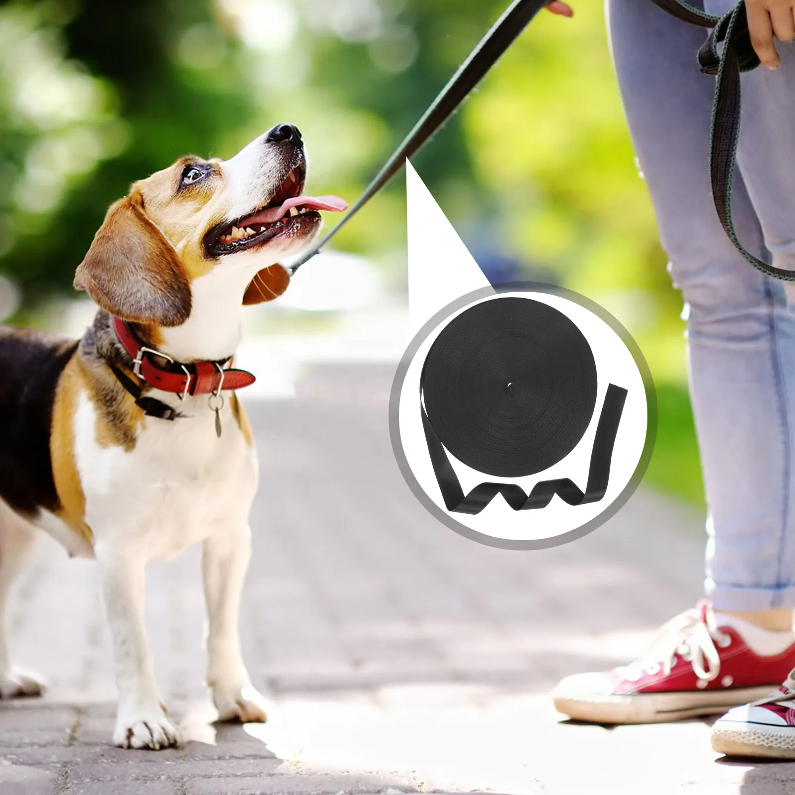 

Многофункциональный бытовой нейлоновый ремень, высокопрочная нейлоновая стропа, удобный упаковочный ремень, портативный аксессуар для домашних животных, для использования на улице