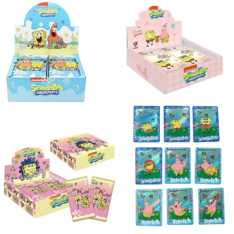 KABAO Original Box SpongeBob Schwammkopf Karten Mystery Box Polaroid-Karten Komplette Box XR SP LP CP UR CR PR Seltene Sammelkarten