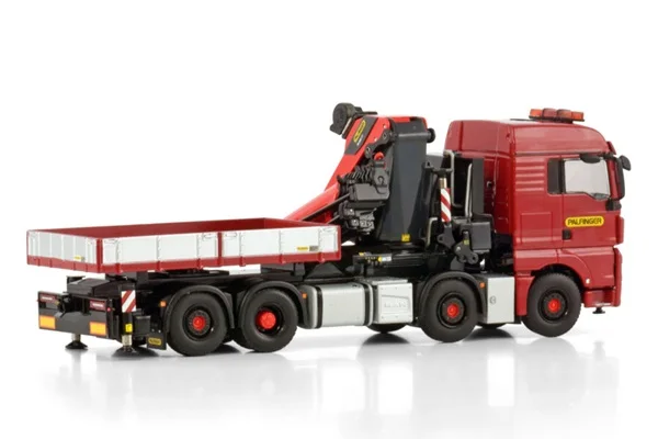 Alloy Model WSI 1:50 Scale MAN TGX XLX 8X2 Tag Axle Tractor,Truck Mounted Crane Engineering Machinery DieCast Toy Model 04-2205