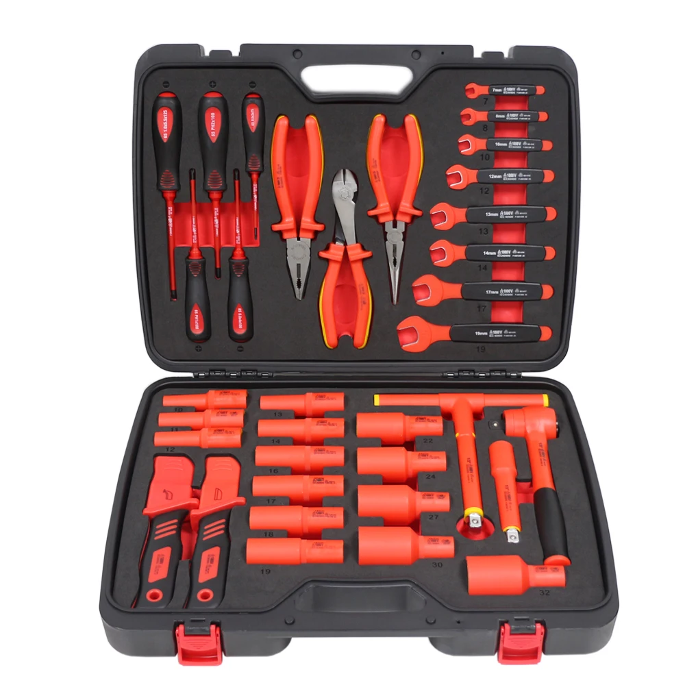 1000v Insulated Tools Set Power Distribution Room Auto Repair Tools Wrench Screwdriver Socket Electrician Tools VDE Certified