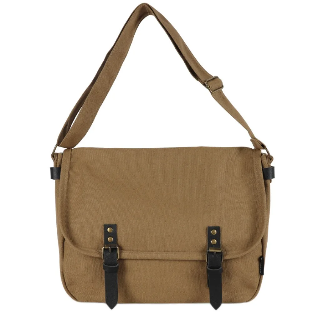 

Trendy Vintage Shoulder Bag Japanese Style Fashion Canvas Bag Large Capacity College Style Messenger Bag Daily Use