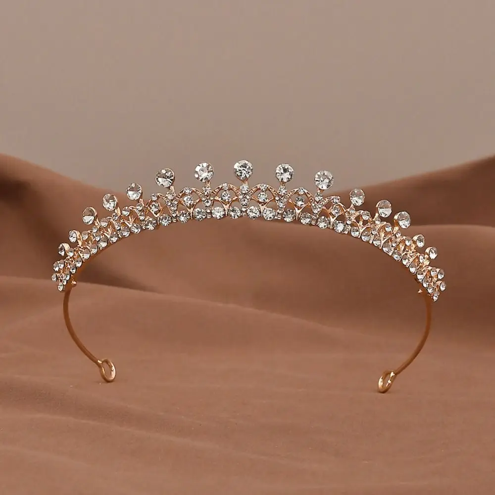 Diadem مجوهرات الشعر كريستال تاج الزفاف لامعة الزركون الزفاف الشعر مجوهرات سباركلي الفاخرة الأميرة تيارا لعيد ميلاد