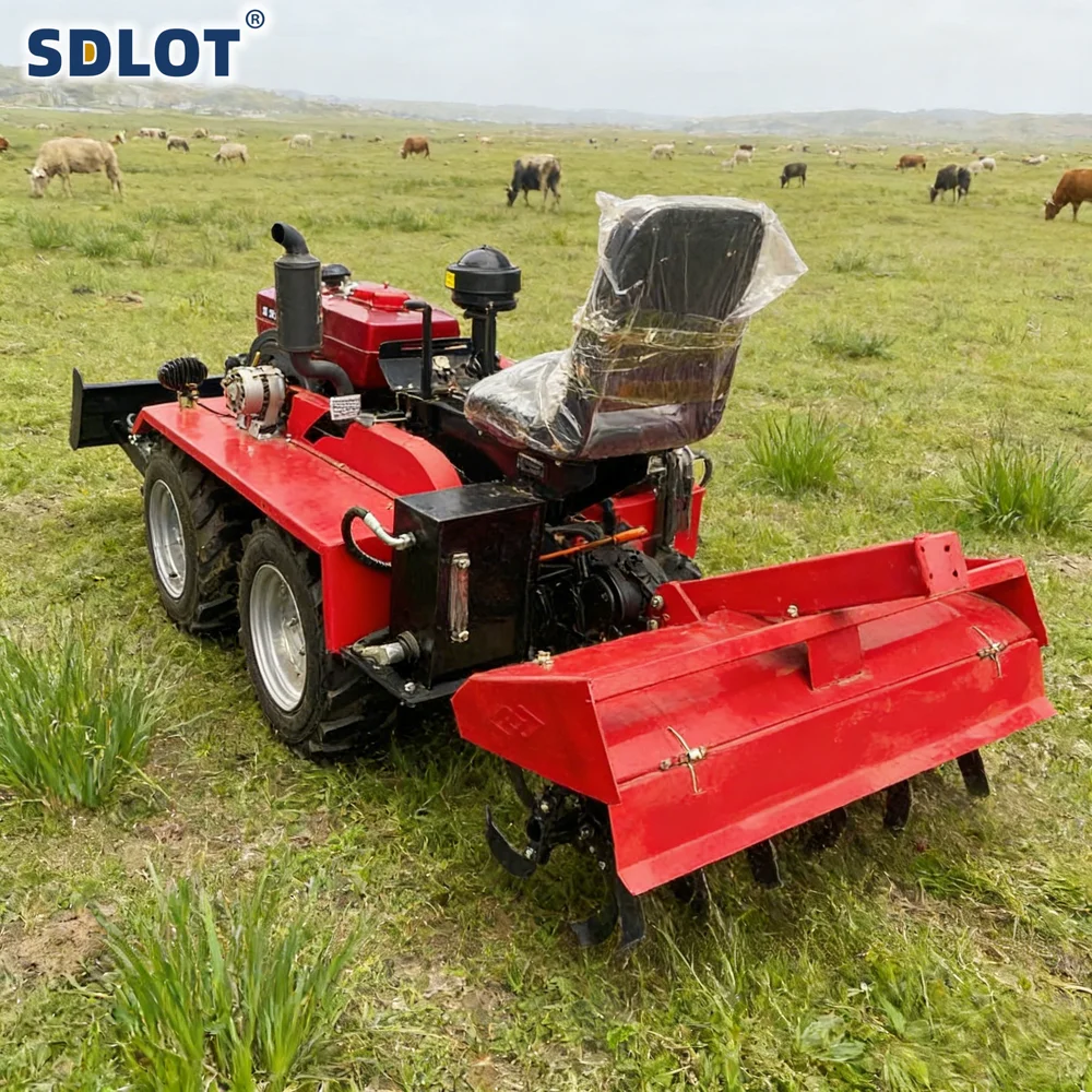 Customized Mini Farm Tractor 35HP Four Wheel Drive Wheeled Tractor Diesel Farm Machinery with PTO Transmission