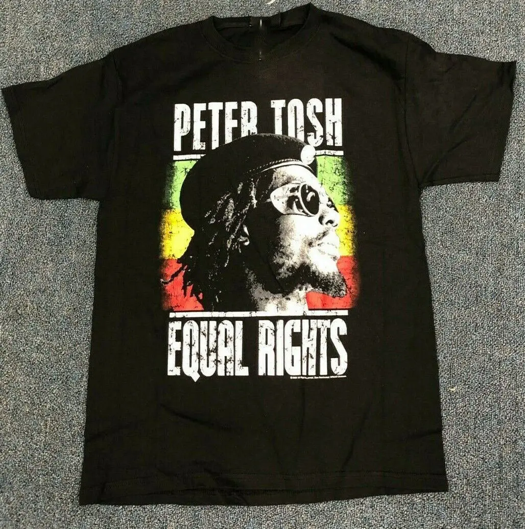 VINTAGE Peter Tosh Equal Rights Shirt Short Sleeve Black Unisex S-234XL NE704