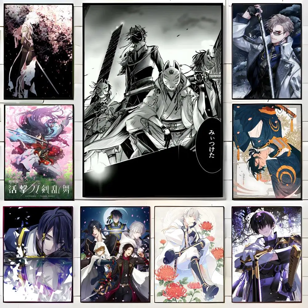 Elegant Game T-Touken Ranbu Poster Wall Art Print Decorative Mural Home Decor Gift Unframed