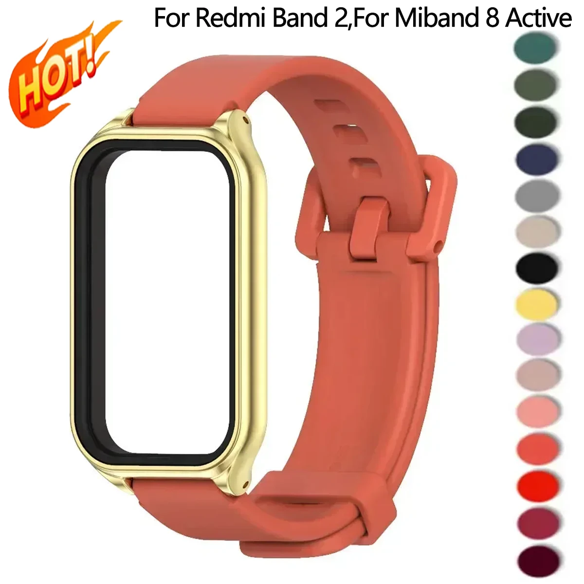 Correa 2026 para Redmi Band 2, Correa para Xiaomi Band 8 Active, Smart Band 2, Brazalete, Accesorios de Repuesto para Smart Band