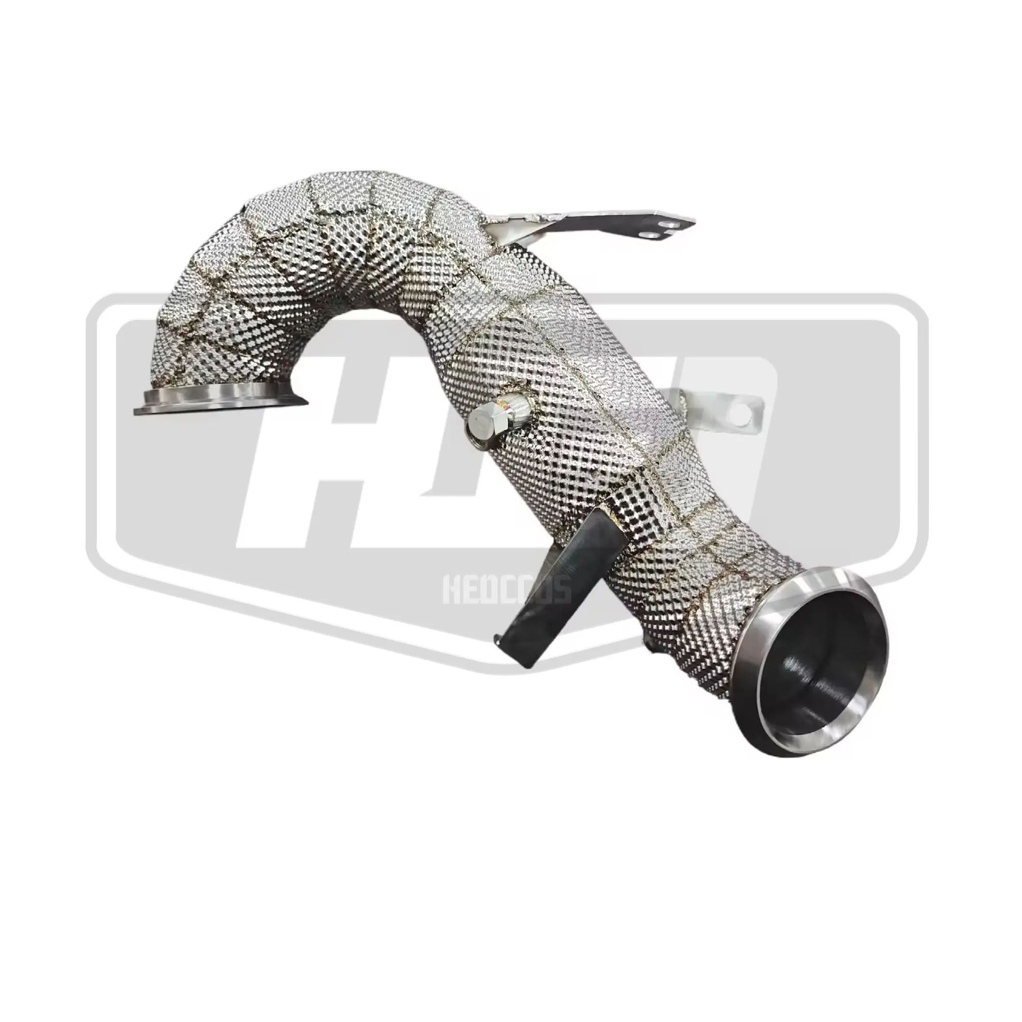 HEO الفولاذ المقاوم للصدأ Catted Heatshield النازل لمرسيدس بنز A45 A45S AMG W177 M139 2.0T 2019 + سباق النازل