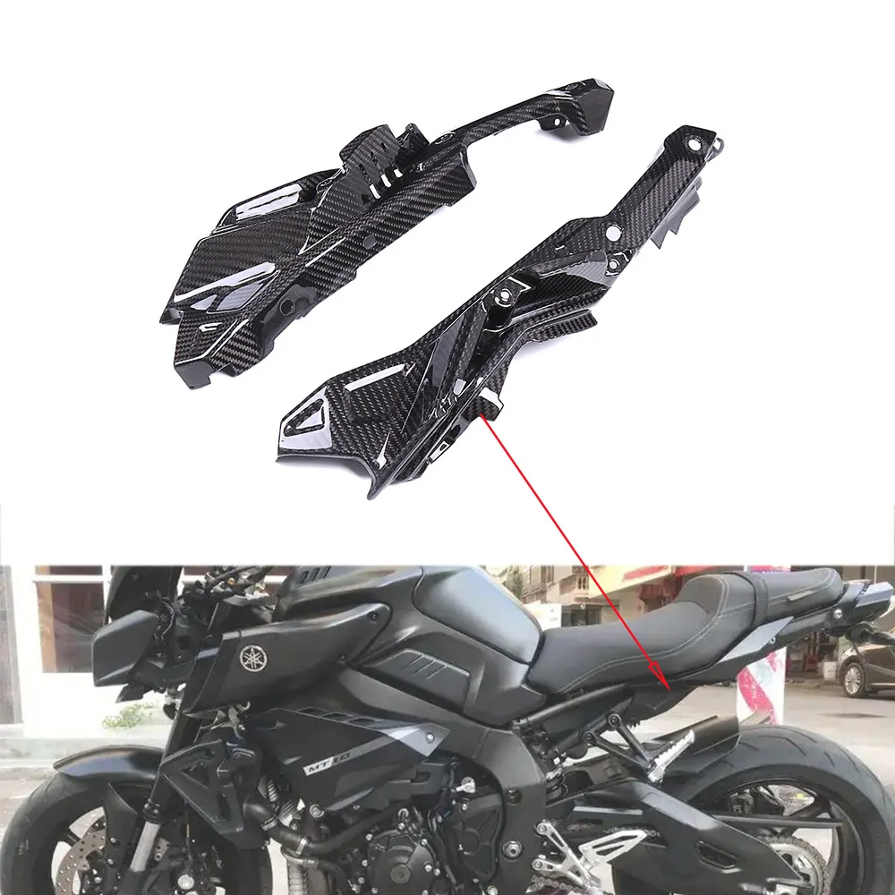 

3K Carbon Fiber Rear Seat Side Panels Fairing Kits Motorcycle Accessories Surron For Yamaha MT10 2016 2017 2018 2019 2020 2021