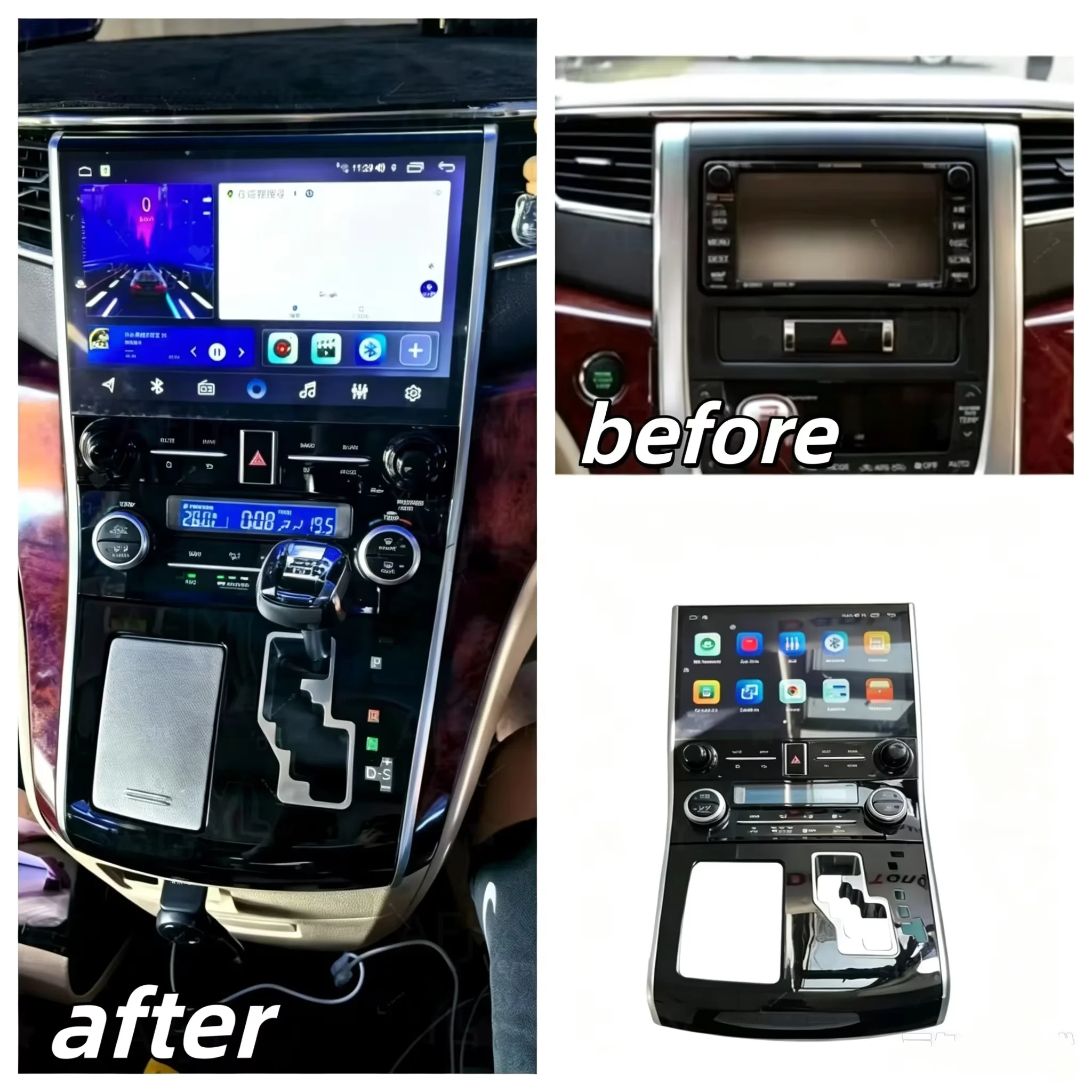 11.5“ Android 13 For TOYOTA Alphard 20 Series Vellfire 2008-2014 Car Radio Multimedia Player Navigation GPS Carplay Head Unit